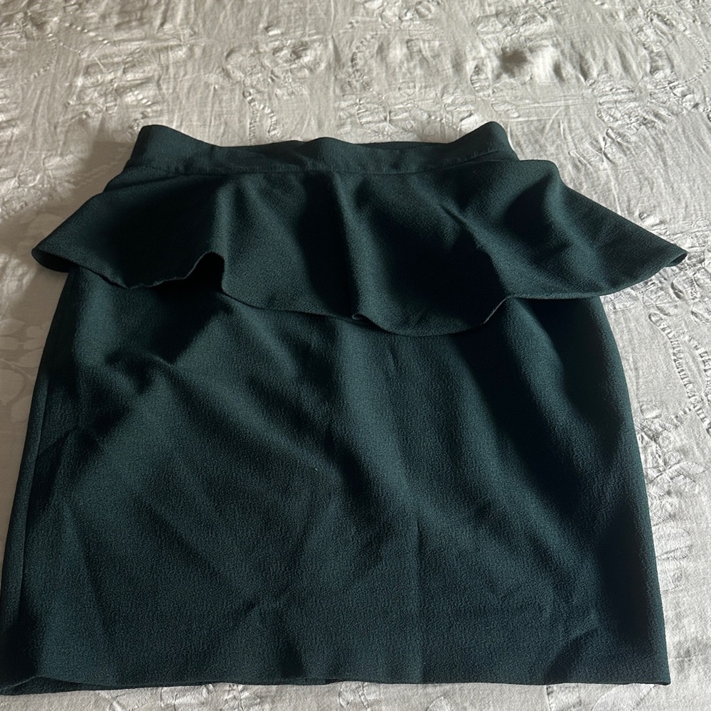Zara Forest Green Pencil Skirt